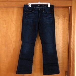 Petite Size 32 Dark Bootcut "A" Pocket 7 Jeans